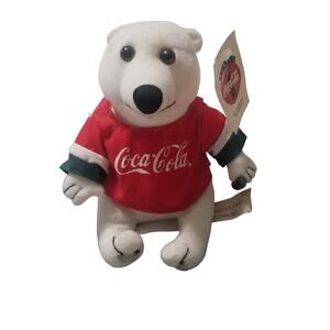 Coca Cola Stuffed Plush Bear 1998